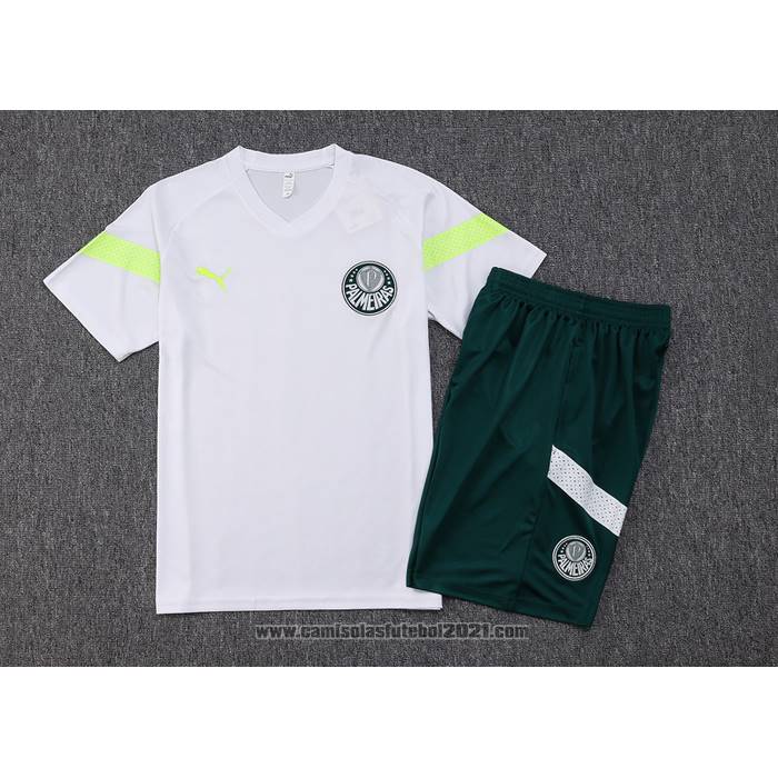 Fato de Treino Palmeiras Manga Curta 2023-2024 Branco - Calcas Curta